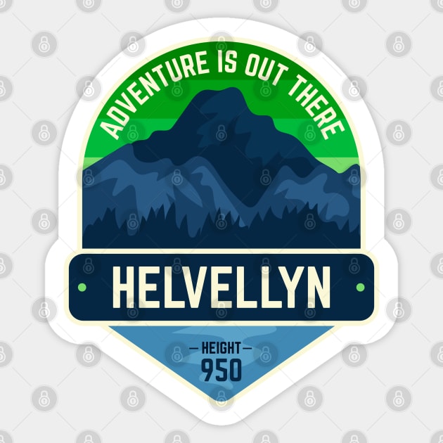 Helvellyn - Cumbria Sticker by CumbriaGuru